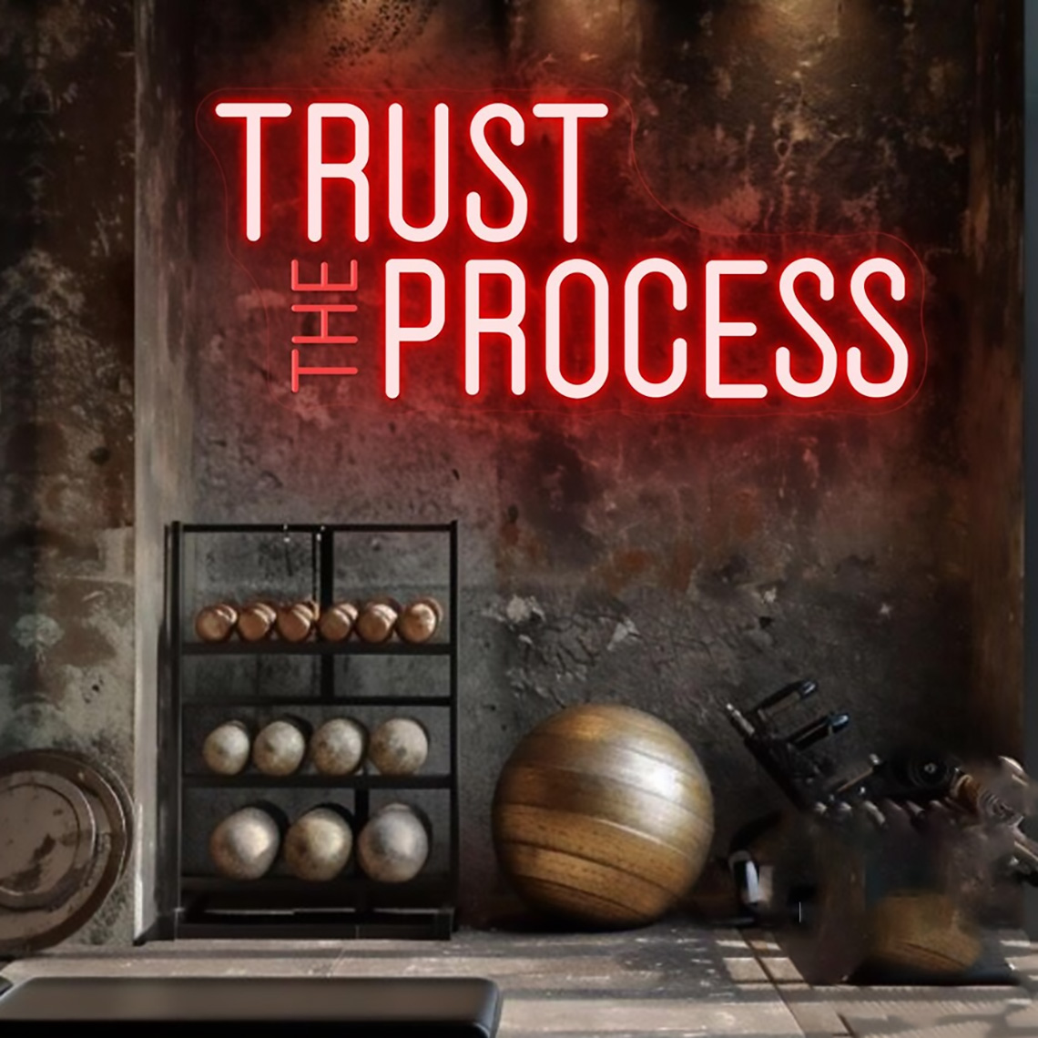 Trust The Process Neon Sign, C - Home Office Quotes recension och pris