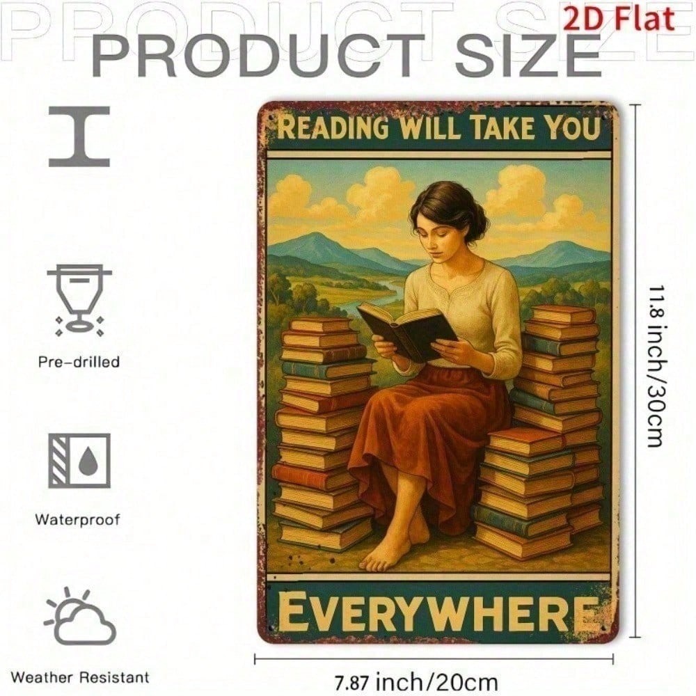 Vintage Reading Will Take You  - Home Office Quotes recension och pris