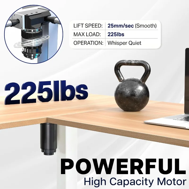 VIVO Corner Standing Desk Reve - Home Office Vivo recension och pris