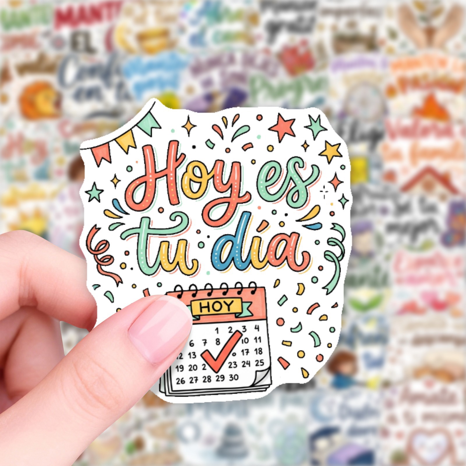 50Pcs Cute Spanish Motivationa - Home Office Quotes recension och pris
