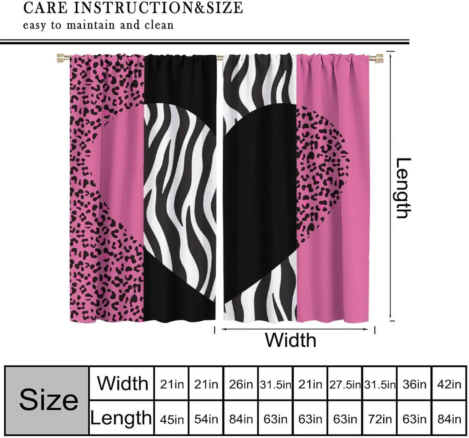 Art Wild Animal Skin Curtain，V - Home Office Romance recension och pris