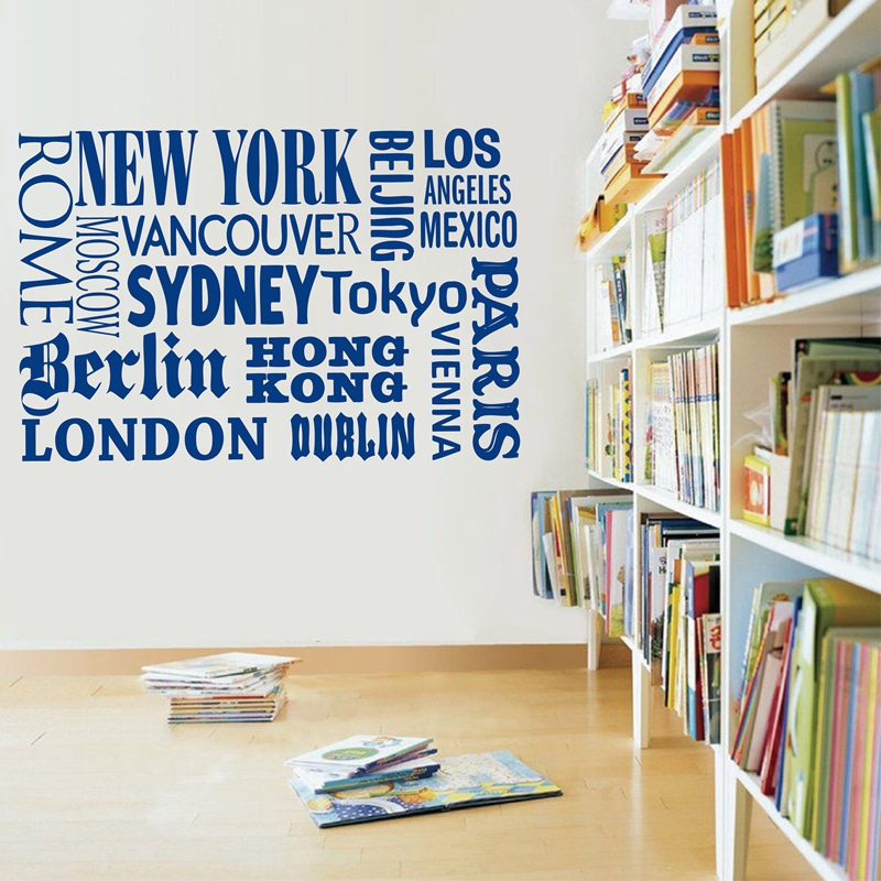 New York London Paris Quote wa - Home Office Quotes recension och pris