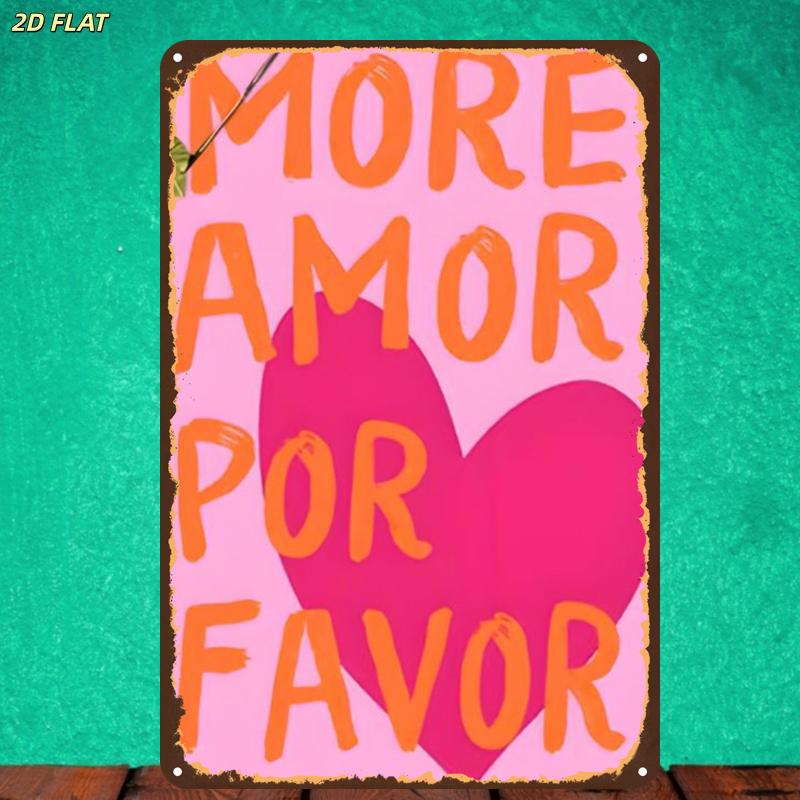 More Amor Por Favor Pink Heart - Home Office Quotes recension och pris