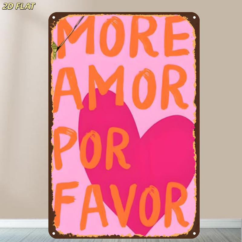 More Amor Por Favor Pink Heart - Home Office Quotes recension och pris