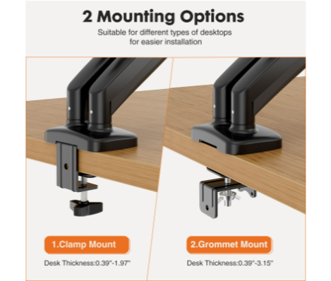 Dual Monitor Stand Arm, Gas Sp - Monitor Arm Dual recension och pris