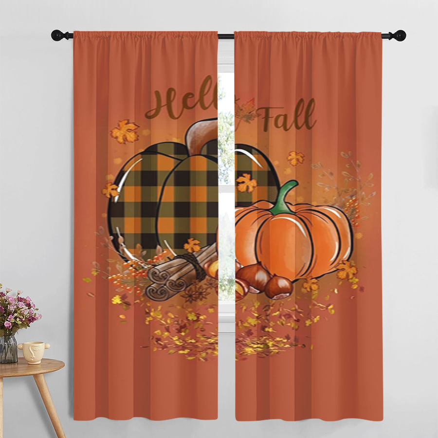 2PCS Digital Print Curtain, He - Home Office Quotes recension och pris