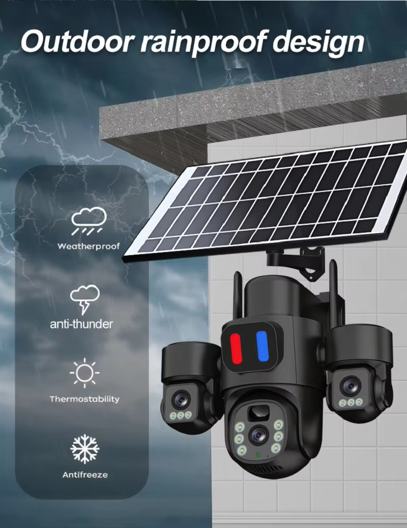 WIFI Solar PTZ Camera Outdoor  - Home Office Zoom recension och pris