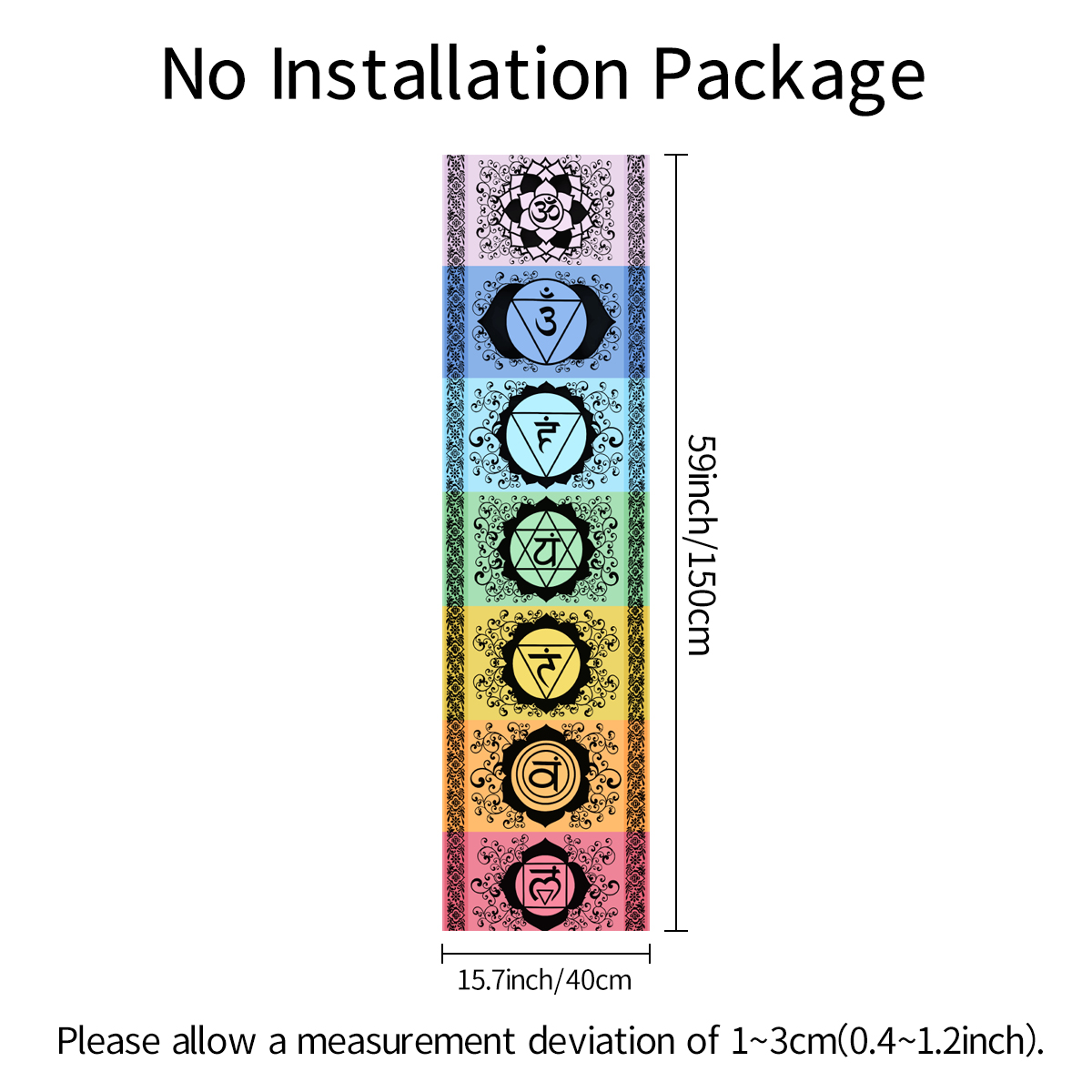 1pc Mysterious seven chakra ta - Home Office Yoga Room recension och pris