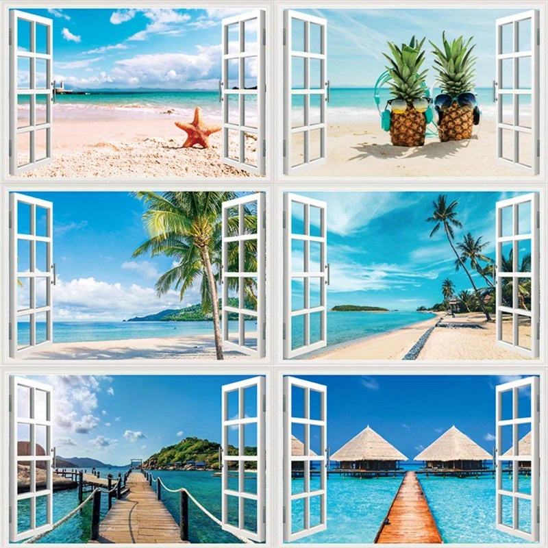 3D Wall Stickers Fake Window S - Home Office Wallpaper recension och pris