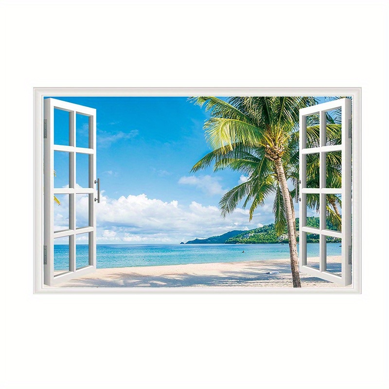 3D Wall Stickers Fake Window S - Home Office Wallpaper recension och pris