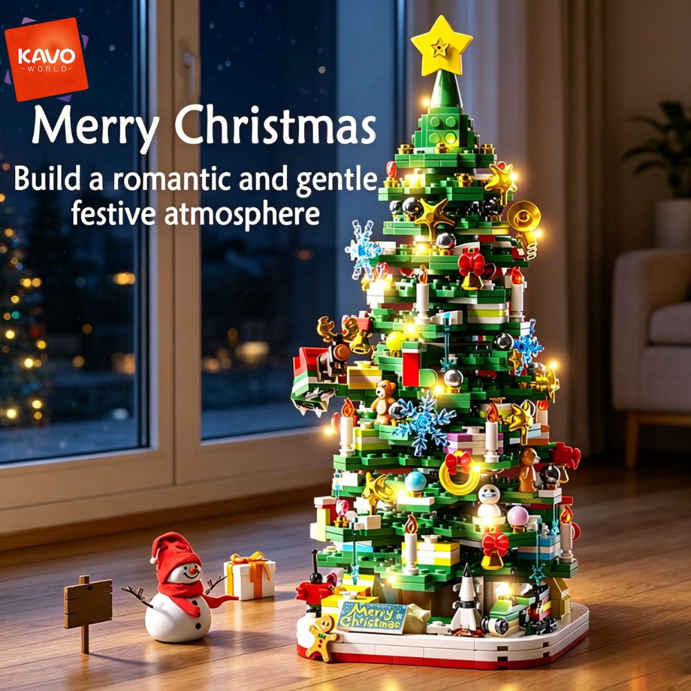 KAVOWORLD 1024pcs Christmas Tr - Home Office Setup Ideas recension och pris