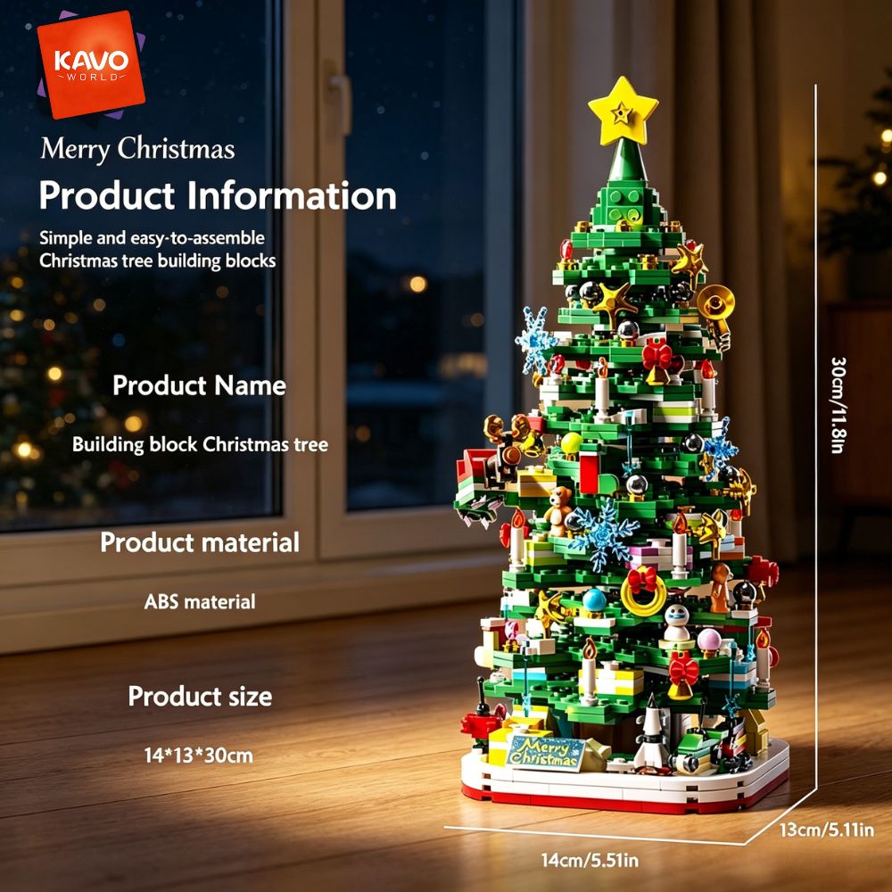 KAVOWORLD 1024pcs Christmas Tr - Home Office Setup Ideas recension och pris