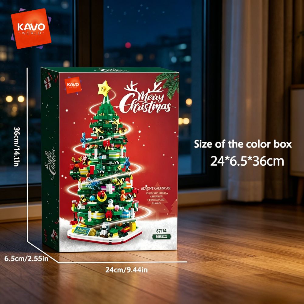 KAVOWORLD 1024pcs Christmas Tr - Home Office Setup Ideas recension och pris