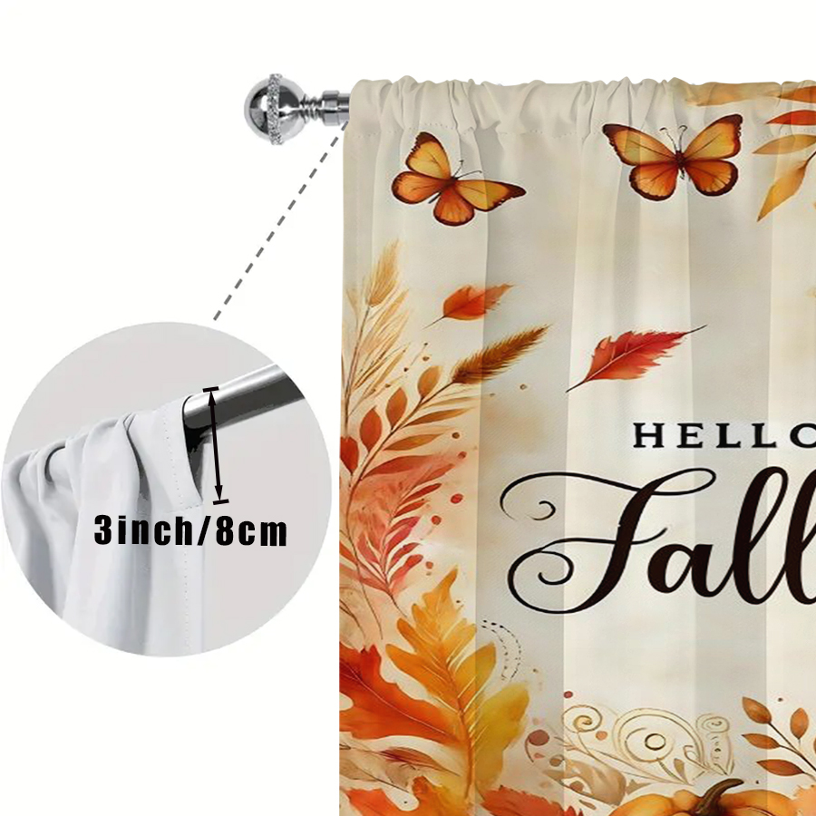 2PCS Digital Print Curtain, He - Home Office Quotes recension och pris