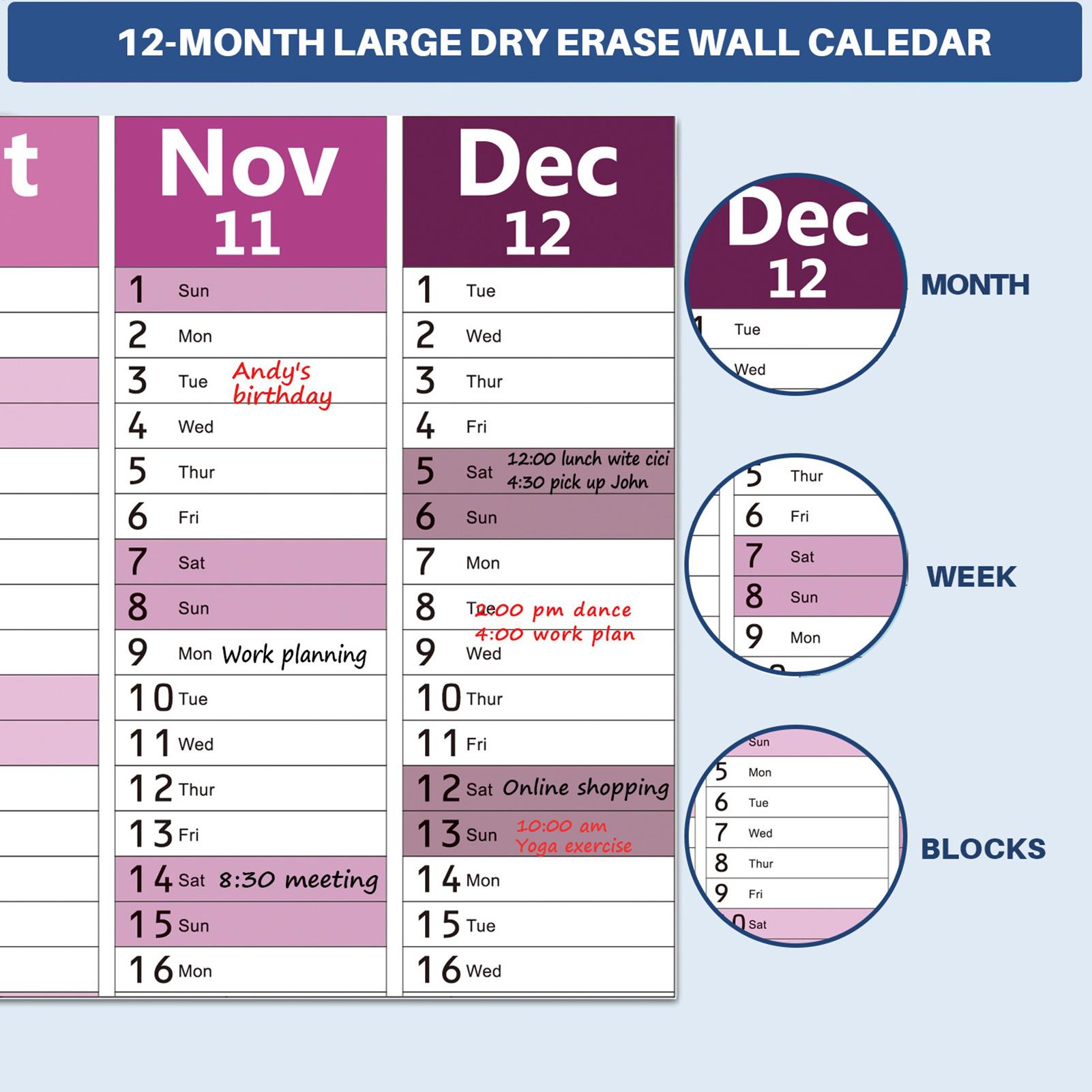 2026 English wall calendar, Dr - Home Office Wallpaper recension och pris