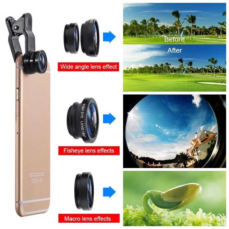 3in1 Fisheye Wide Angle Micro  - Home Office Zoom recension och pris