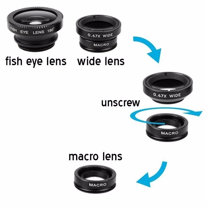 3in1 Fisheye Wide Angle Micro  - Home Office Zoom recension och pris